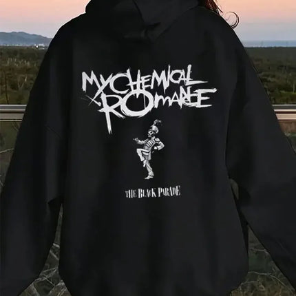 My Chemical Romance Mcr Band Printed Autumn Winter Hoodies Loose High Quality Comfortabled Punk Emo Rock Fashion Women's Tops