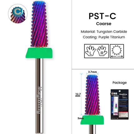 Tapered Barrel Nail Drill Bits Carbide Nails Grinding Head Milling Cutter 4XC Hard Soft Gel Removal Polishing DIY Tools