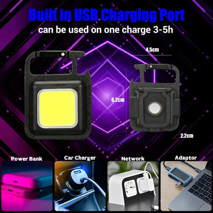 1/2PCS/A Set Portable Super Bright Mini Flashlight Night Walking, Rechargeable Waterproof Emergency Spotlight Outdoor Torch