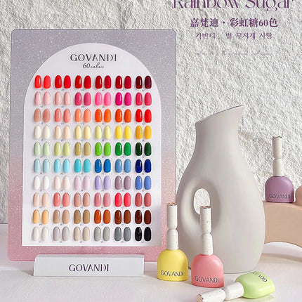 High Quality Gel Nail Polish Set Nail Supplies Wholesale UV Gel Lacquer With Color Card Nail Art Polish Varnishes Gel 60 Colors