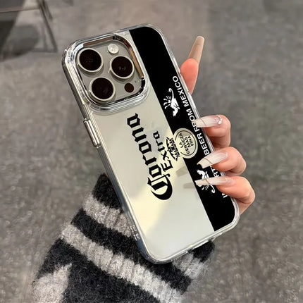 C-CoronaS Phone Case For iPhone 17 16e 16 15 14 13 12 11 mini Pro Max X XR XSMAX 8 Air Plus Transparent Soft Cover E-ExtraS Beer