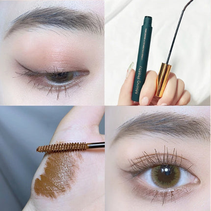 New Rimels Mascara Makeup 3D Fiber Lashes Natural Waterproof Thick Eyelash Black Mascara Curling Make up Eye Makeup Purple Blue