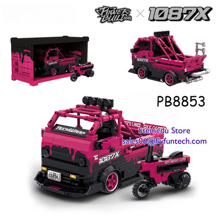 MOC PB8801-8849 Technical Speed Car MX5 Racing Car Model Camper Container Building Block Brick Assembly Toys Kids Xmas Gift