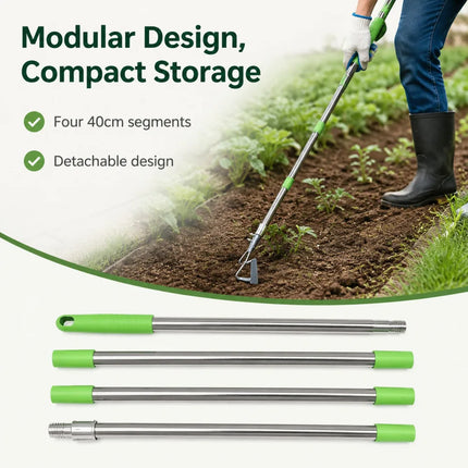 Gardening Weeding Rake Hoe Multifunctional Agricultural Soft Soil Shovel Turf Vegetable Garden Weeder Hand Tool