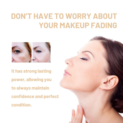 Color Changing Foundation Moisturizing Hides Wrinkles Lines SPF 15+ Hydrating Color Longwearing Waterproof Makeup Base Concealer