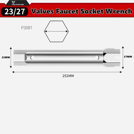 23-27mm 34-40mm Pipe Spanner Socket Wrench Ratchet Sink Faucet Drain Installation For Hand Tools Wrenches Accessory Wholesale
