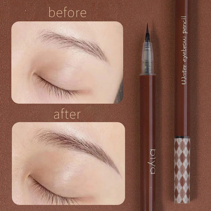 Ultra fijne wenkbrauwen pen contour schaduw afbeelding zijde ooglijn pen waterdichte wenkbrauwen pen niet gemakkelijk vervagen