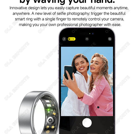 2026 New Multi-Functional Smart Ring Men Women Heart Rate Blood Oxygen Monitoring Waterproof Outdoor Smartring For Android iOS