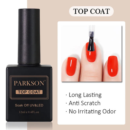 Parkson 12ML Nail Gel Polish HEMA TPO FREE Full Coverage 279 Color Gel Pigment Professional Nail Art Long Lasting Gel Varnish
