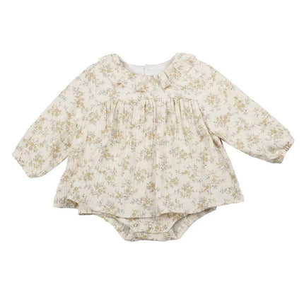 2024 Cute Floral Baby Girl Dresses Cotton Newborn Girl Romper Toddler Girl Clothing