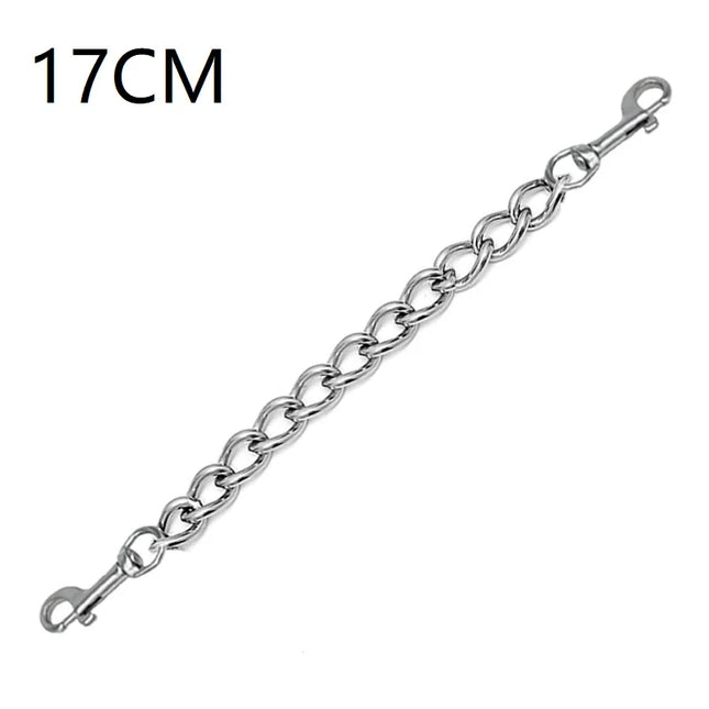 Metal Slave Chain With Carabiner Nipple Clips Chain Body Lock Collar Leader Handcuff Ankle Bondage Restraint Teasing DIY Sex