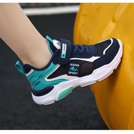 Single Net Children's Shoes Boys Sneakers Summer Breathable Non-slip Surface Girls Casual Tennis Sports Running Outdoor Shoes