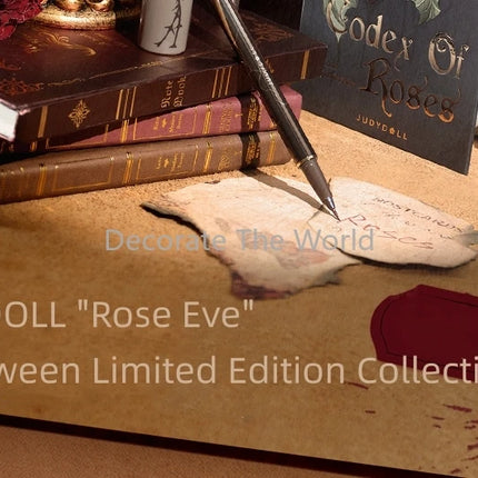Judydoll Halloween Limited Edition Rose Codex" 15-color Eyeshadow Book Matte Earth Color Shimmer Eye Makeup Eye Glitter