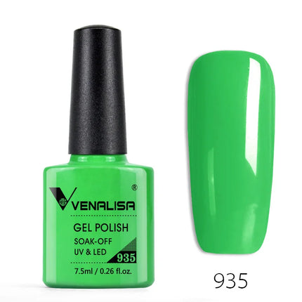 Venalisa Nail Gel Polish Semi Permanent Salon Quality TPO Free Glitter 7.5ml Soak off UV LED Nail Gel Varnish