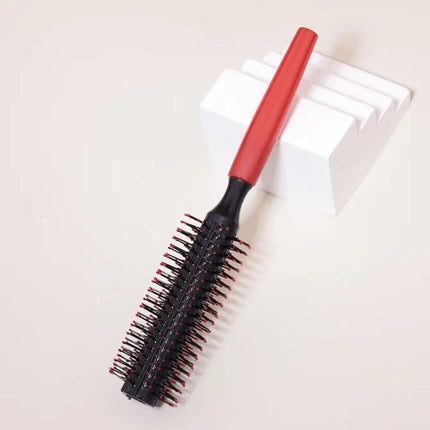 Professional cylindrical curling comb, anti slip handle, hair salon tool suitable for curling hair, special for real hair wigs