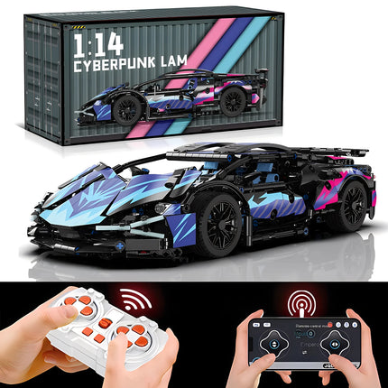Technical Racing Sport Car Model Building Blocks technic adults 1:14 DIY Supercar Brick Puzzle Toys Kid Adult Gift（1314+granule）