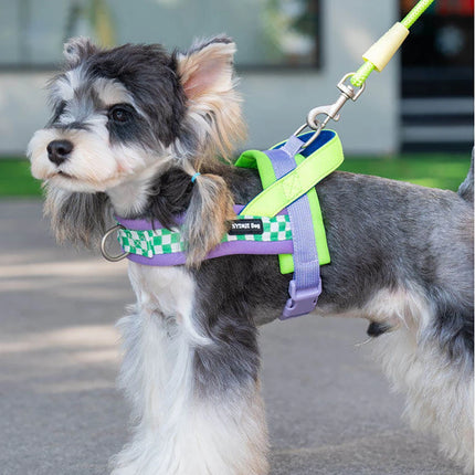 Small Dog Harness, Saddle Style No Pull Adjustable for  Puppy  Pet Chest for dog Breathable  Walking dog supplies s