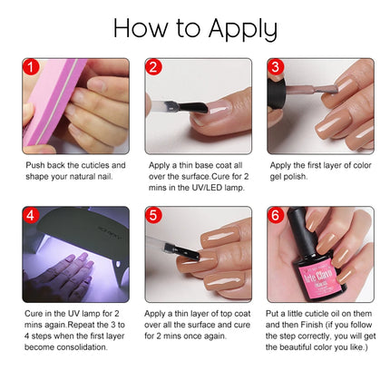 Arte Clavo Red Color Series Nail Polish UV Soak Off Varnish 15ml Manicure Nail Art Long-lasting Hema Tpo Free Gel Nail Polish