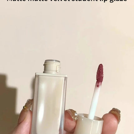 Matte Lip Glaze Nude Lipstick Matte Velvet Durable Gloss Velvet Liquid Lipstick Strong Makeup Red Waterproof Sexy