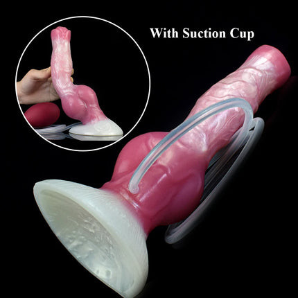 NNSX Ejaculation Dildo with Strong Suction Cup Wolf/Dog Anal Plug Silicone Adult Sex Toy Anal Dilator G-spot Massage Masturbation