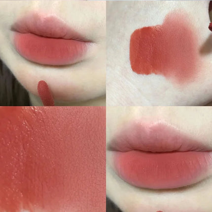 Gege Bear Rabbit Lip Glaze, Matte Velvet Lip Clay Long-lasting Color Non-drying Lipstick