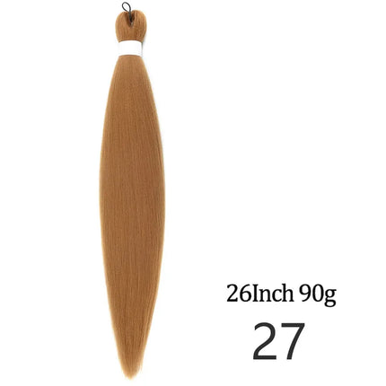 Pre-stretched long braided hair 26-inch crochet braided hair synthetic African Ombre giant Xpression braided hair