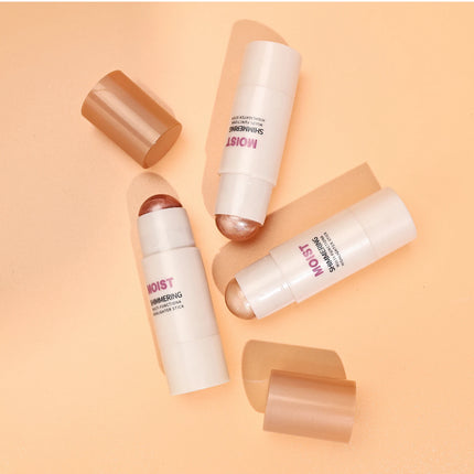 [Natural Glowup] 1pc Glowup Highlighter Stick | Natural Brightening Face Contour & Highlight Makeup, Medium Coverage, Buildable