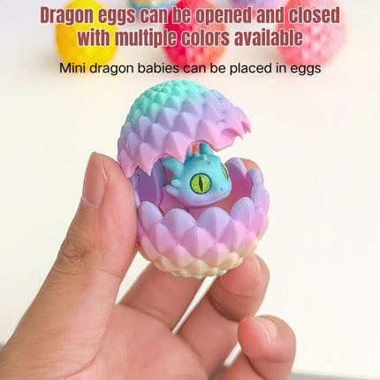 3D printed toys, artistic dragon egg sculptures, hatching dragon babies, modern home decor, mini desktop decorations, gifts