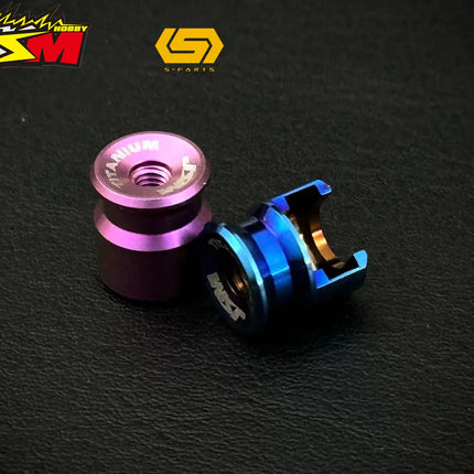 JSM Hobby TITANIUM Battery Grips with bullet plugs 4/5mm