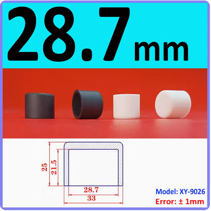 White/Black Silicone Rubber Round Caps Protection Gasket Dust Seal End Cover Caps For Pipe Bolt Furniture 3mm-78.5mm