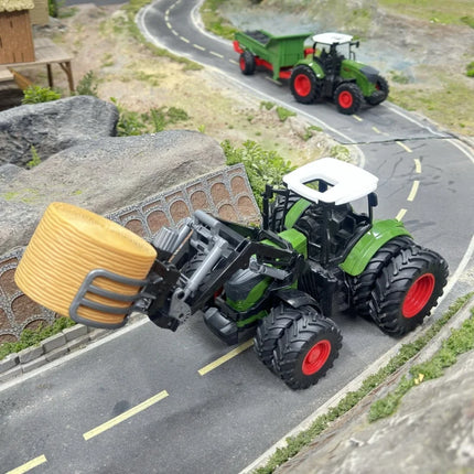 Large Scale Tractor Toys DIY Farmer Car Playset Toy Transport Trailer Engineering Birthday Gifts
