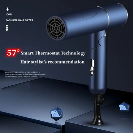 New Foldable Hair Dryer Blue Light Negative Ion Hair Care 1200W High Power Fast Drying Home Student Dormitory Travel Hair Dryer