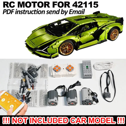 MOC 42110 Technical App Control RC Motor Set Modification Building Blocks Kit for Land SUV Defenders Rover Car DIY Bricks Toys