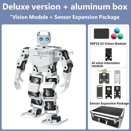 17 DOF Humanoid Robot Tonybot Arduino AI STEM / Robot Humanoïde 17 DOF Tonybot Arduino IA STEM