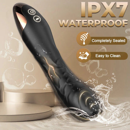 G Spot Vibrator Sex Toys Clitoris Vibrator Anal Stimulator Dildo with 10 Powerful Vibrating Modes Soft Silicone Adult Sex Toy