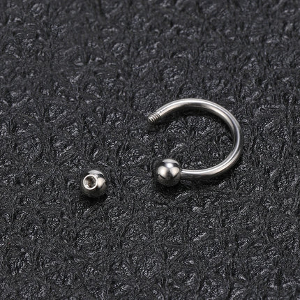 1 PC 316L Stainless Steel Nose Ring 14G 16G Nose Piercings Helix Ear Piercing Women Men Septum Rings Body Piercing  Jewelry
