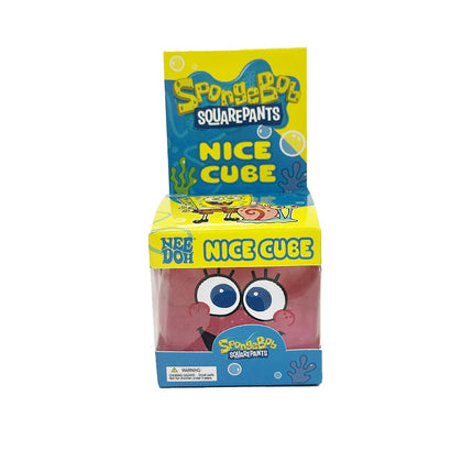 Nee Doh SpongeBob Squishy Toy, Stress Relief Toy, Squishy Vent Ball, Transparent Crystal Cube, Kids Stress Relief Gadget