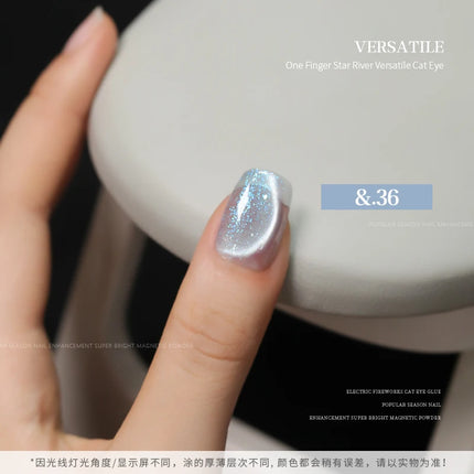 36-color/set Star River Cat Eye Gel Nail Polish 15ml Magnetic Gel Glass Beads Semi Permanent Soak Off UV Nail Gel For Nail Salon