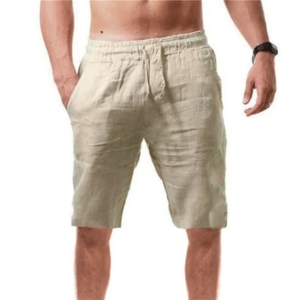 2026 new Men's Cotton Shorts Pants Male Summer Breathable Solid Color Short Trousers Fitness Streetwear S-3XL