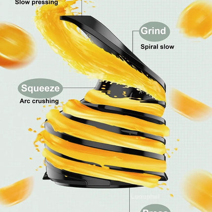 2026 New Upgrade 200W Electric Slow Juicer Automatic Large Caliber Original Juicer Orange Celery Juicer Residue Juice Separation