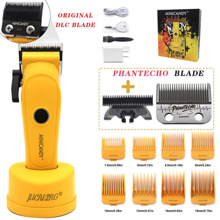 JUCAI MINICANDY JC06 Professional Hair Clipper DLC Blade 7200RPM Brushless Motor with Base Charger 3200mAh Hair Cutting Machine