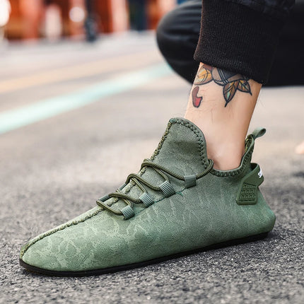 YRZL Fashion Summer Shoes Soft Comfortable Breathable Shoe for Man Shoes Men Trend Lightweight Outdoor Casual Walking Shoes