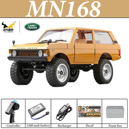 MN168 RC Car 1:12 Full Scale RTR Version MN Model 2.4G 4WD 280 Motor Proportional Off-Road RC Remote Control Car for Boys Gifts