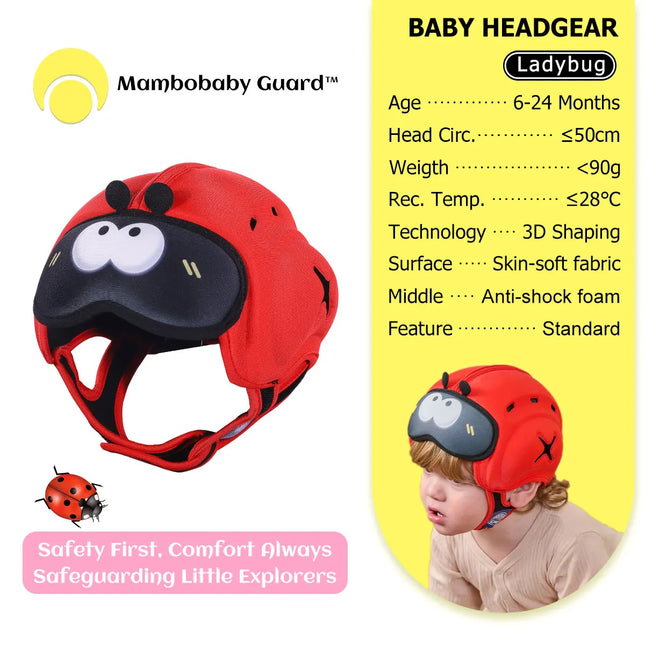 Mambobaby Guard Hat CN Dragon Safe Anti-Shock Baby Helmet Toddler Head Protector Infant Headgear Learn Crawl Walk for Bump Fall