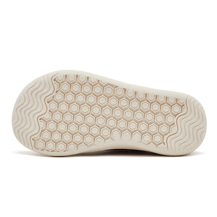HOBIBEAR Kids Barefoot Shoes Little/Big Kids Wide Toe Minimalist Sneakers Lightweight Hook and Loop Artificial Leather Shoes