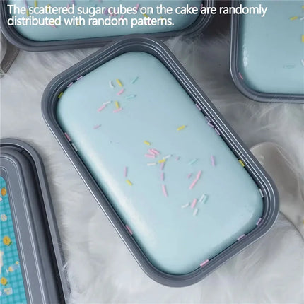 Jumbo Box Cake Squishy Scented Slow Rising Simulation Sprinkle Cake Soft Squeeze Toy Stress Relief Fidget Sensory Toy For Adults
