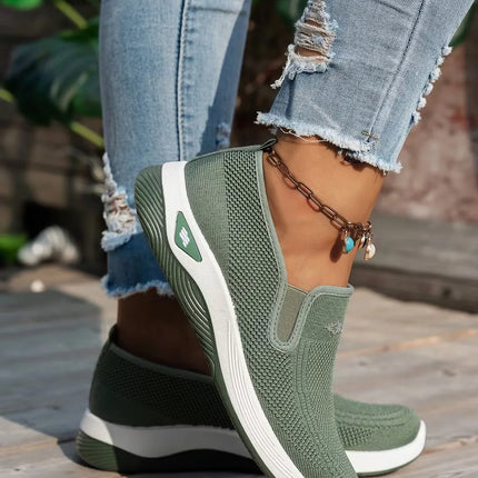 Women's shoes, women's sports shoes, lazy people can wear breathable casual shoes with mesh