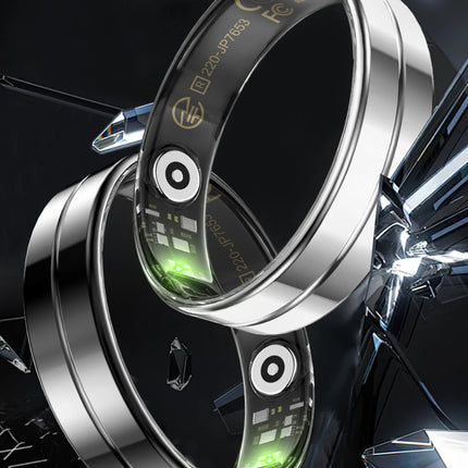 Qring R11 LED Display Ring Ladies Men's Stainless-steel Rings Oxygen Saturation Electronic Praise Heart Rate Waterproof 2025 New