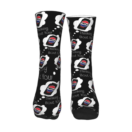Thinking Bout You Pepsi Max Sports Socks Sweat Absorbing Stockings All Season Long Socks for Man's Woman's Christmas Gifts