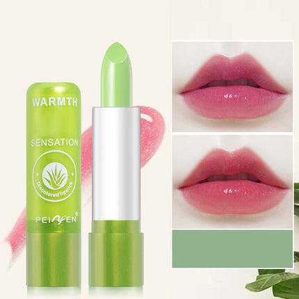 12Pcs/Set Aloe Extract Lip Balm, Color-Changing Lip Balm, Long-Lasting and Moisturizing Lipstick for Festival Gift